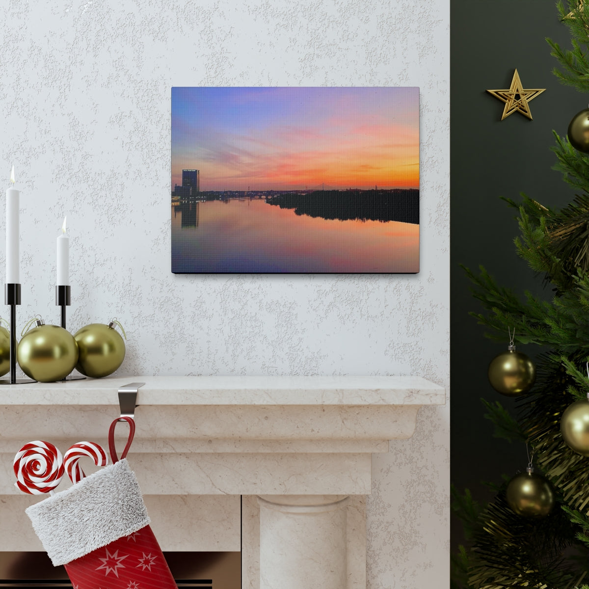 Glass City Sunset Canvas Gallery Wraps (9 Options)