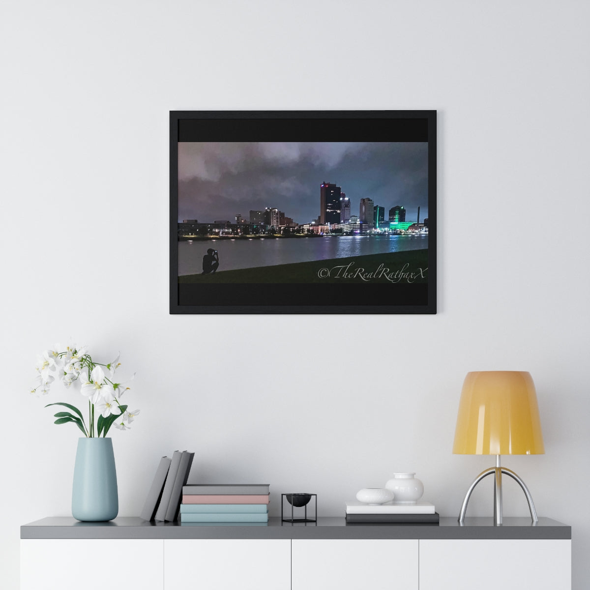 Glass City Framed Horizontal Poster