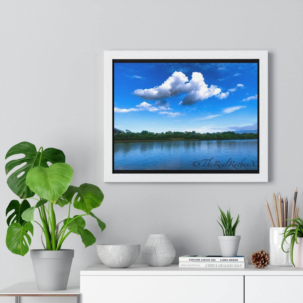 Lonely Cloud Premium Framed Horizontal Poster