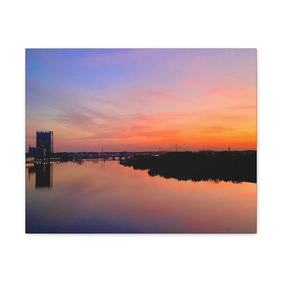 Glass City Sunset Canvas Gallery Wraps (9 Options)