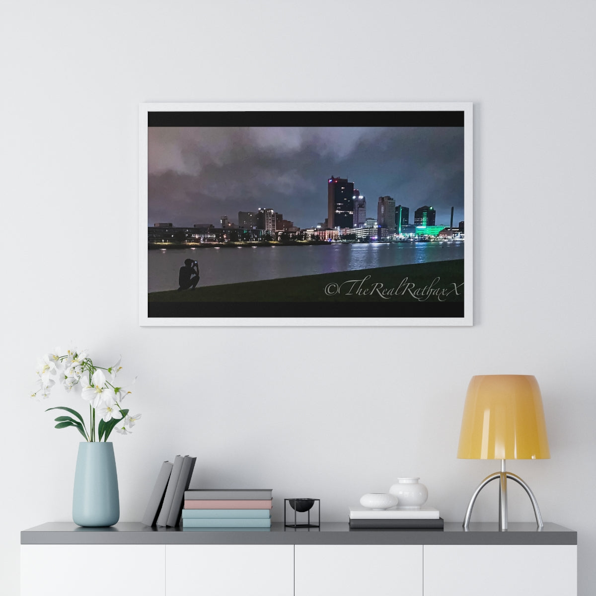 Glass City Framed Horizontal Poster