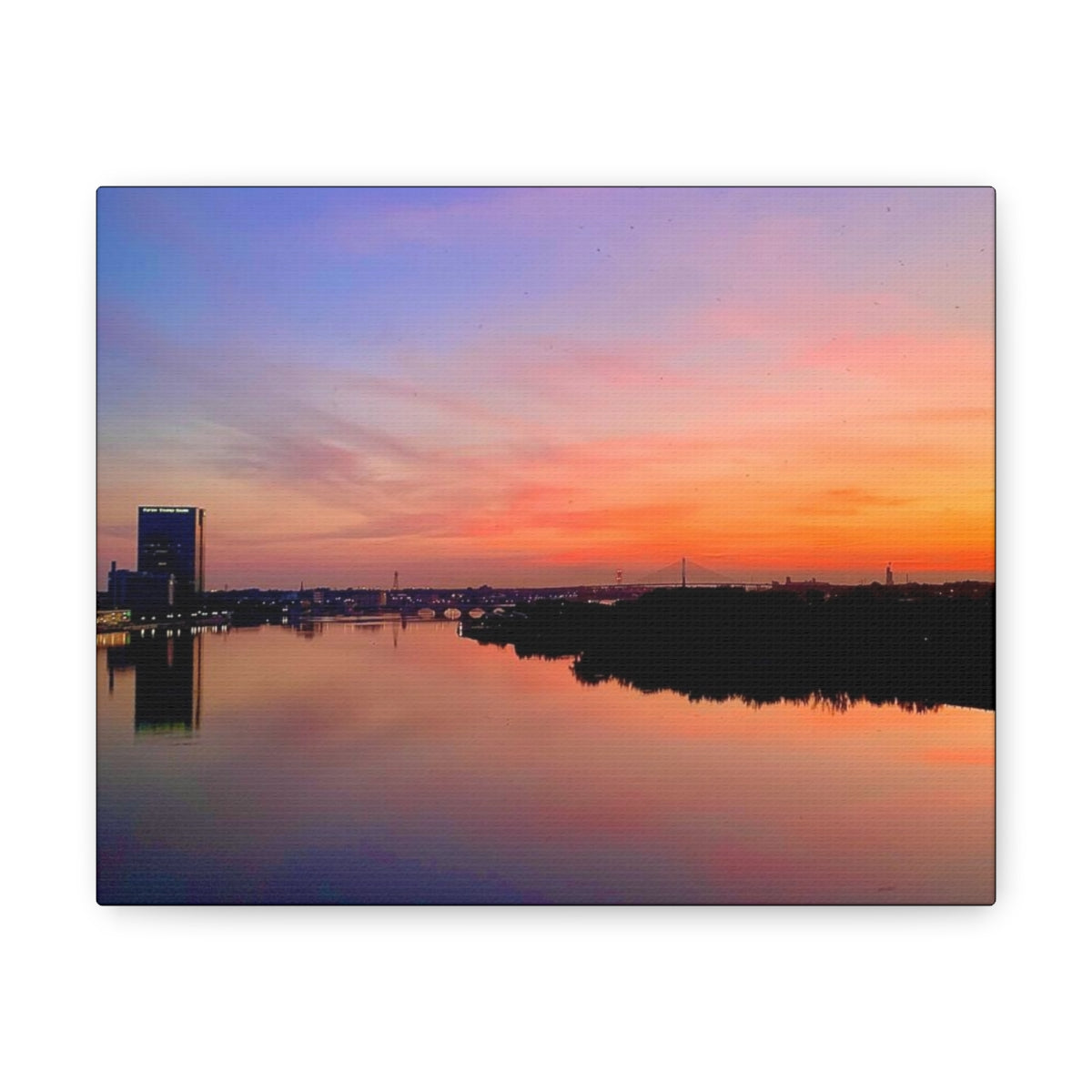 Glass City Sunset Canvas Gallery Wraps (9 Options)