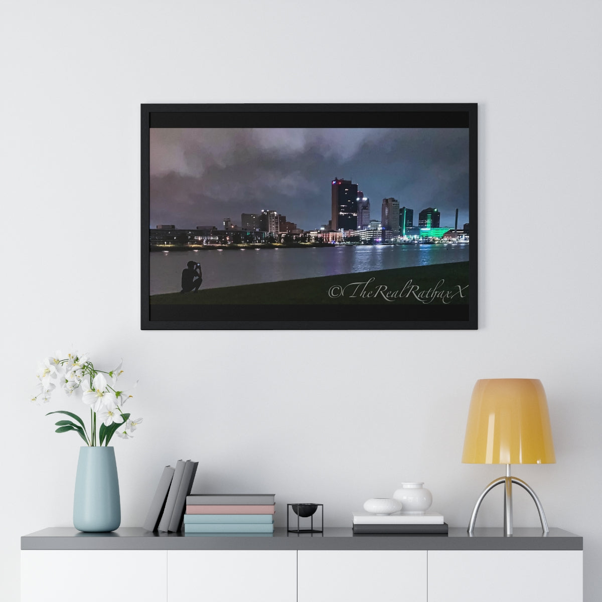 Glass City Framed Horizontal Poster