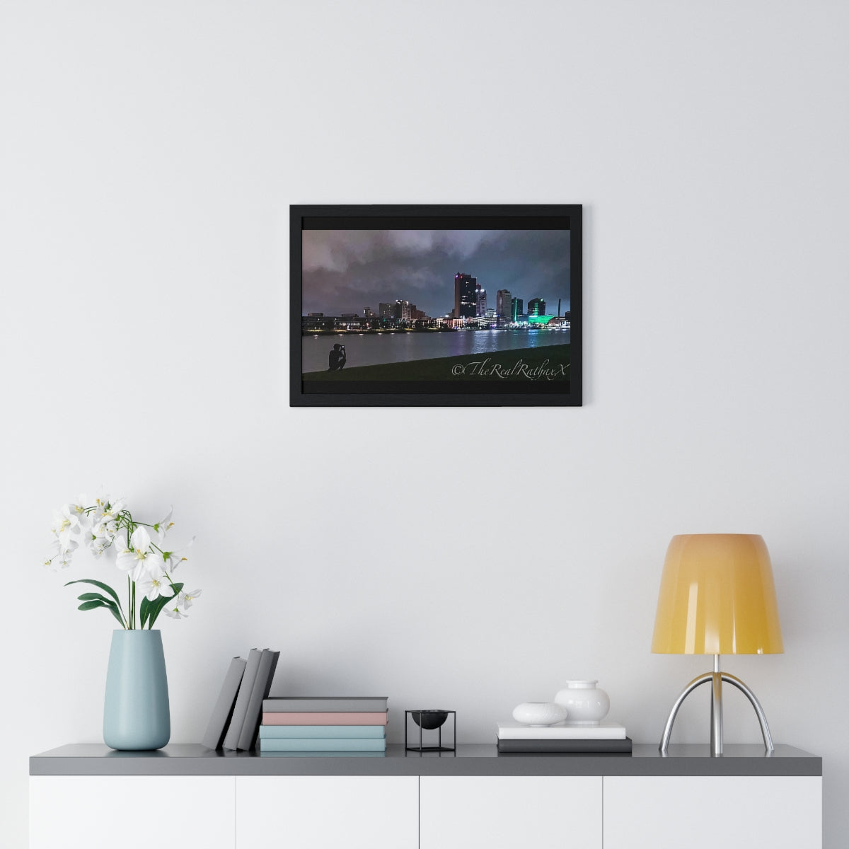 Glass City Framed Horizontal Poster