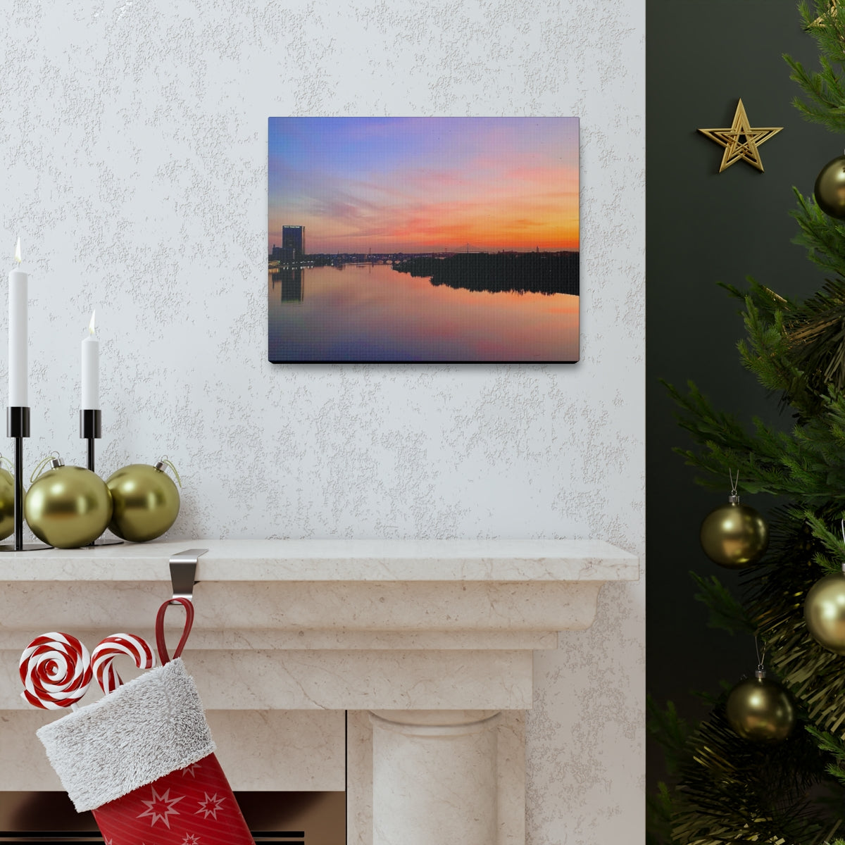 Glass City Sunset Canvas Gallery Wraps (9 Options)