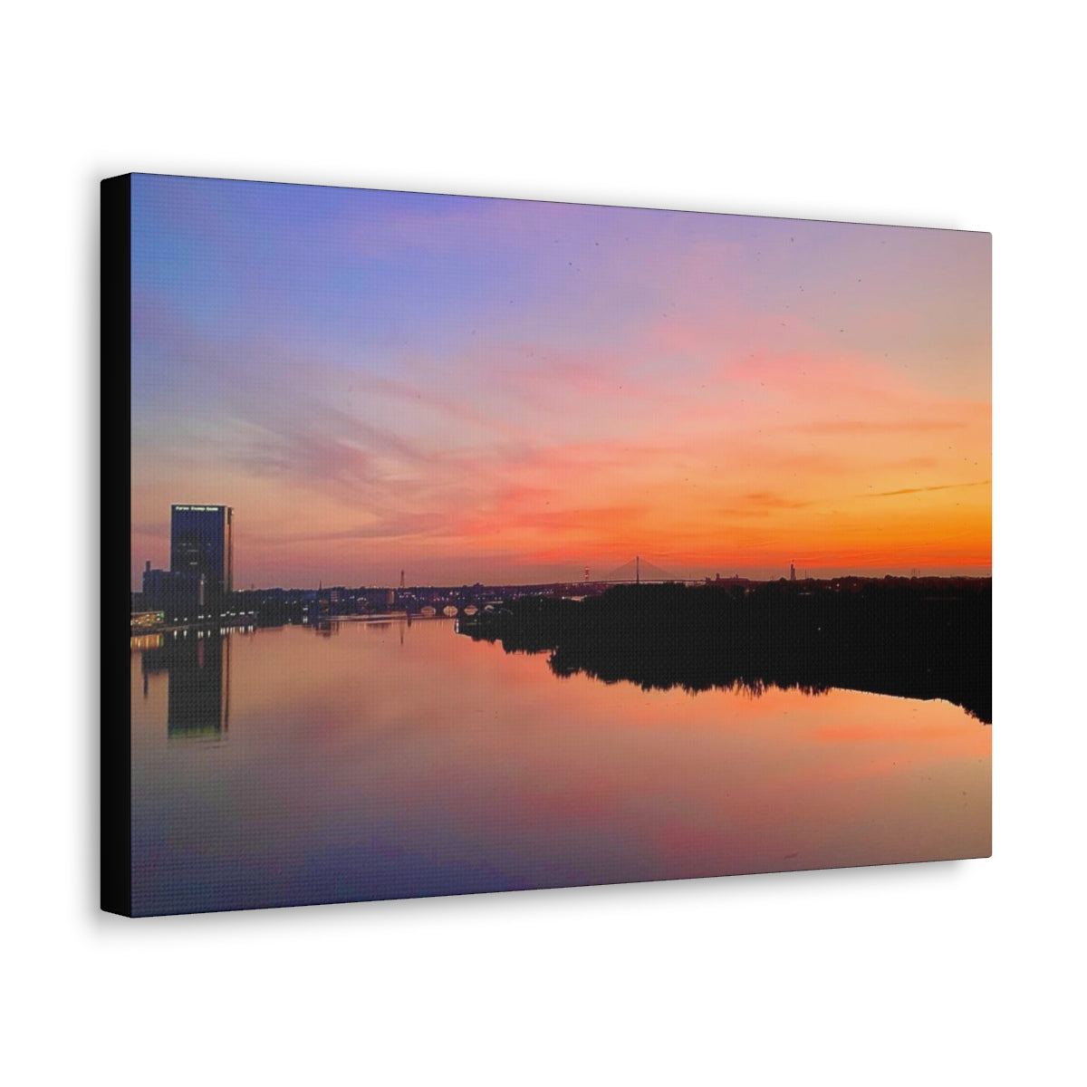 Glass City Sunset Canvas Gallery Wraps (9 Options)