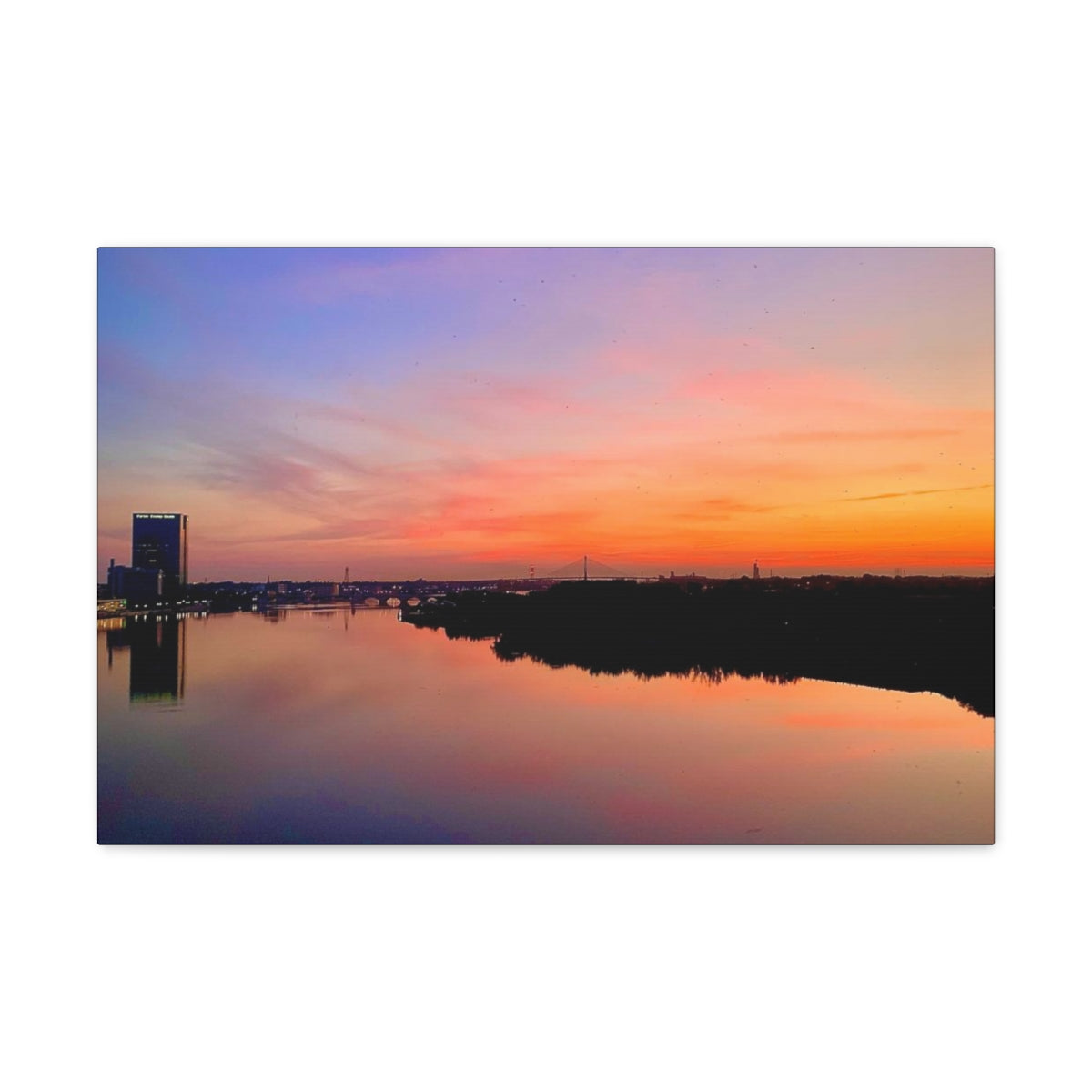 Glass City Sunset Canvas Gallery Wraps (9 Options)