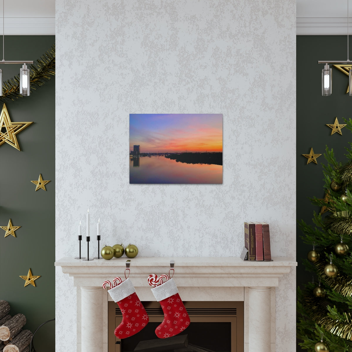 Glass City Sunset Canvas Gallery Wraps (9 Options)