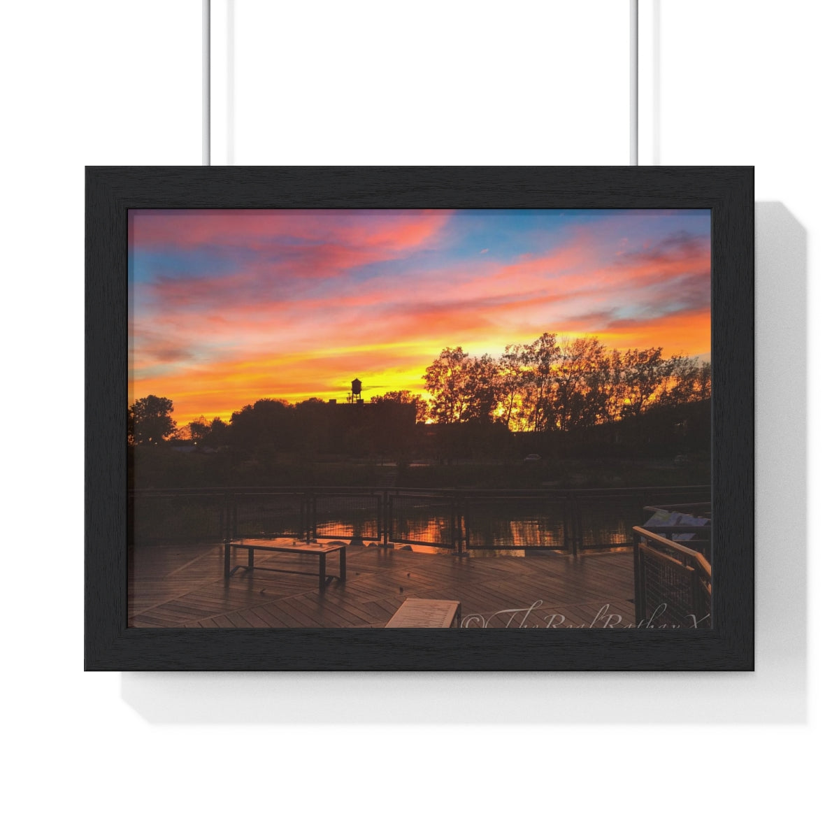 Middle Grounds Sunset Premium Framed Poster