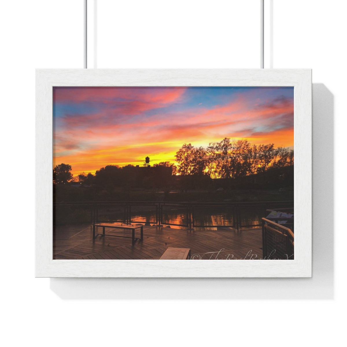Middle Grounds Sunset Premium Framed Poster