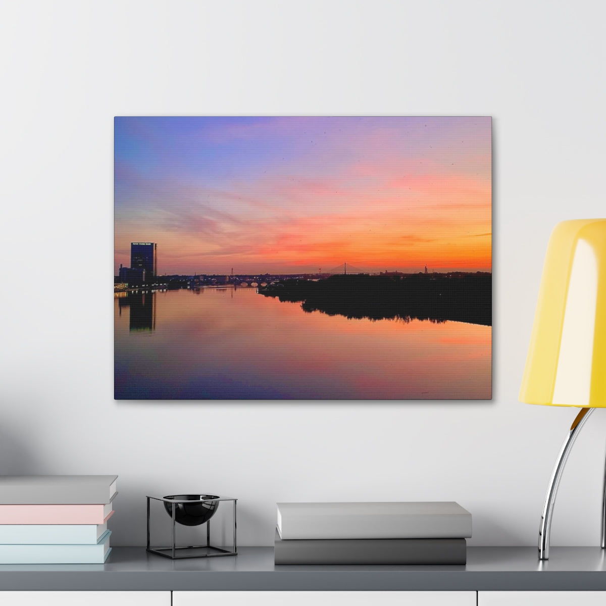 Glass City Sunset Canvas Gallery Wraps (9 Options)