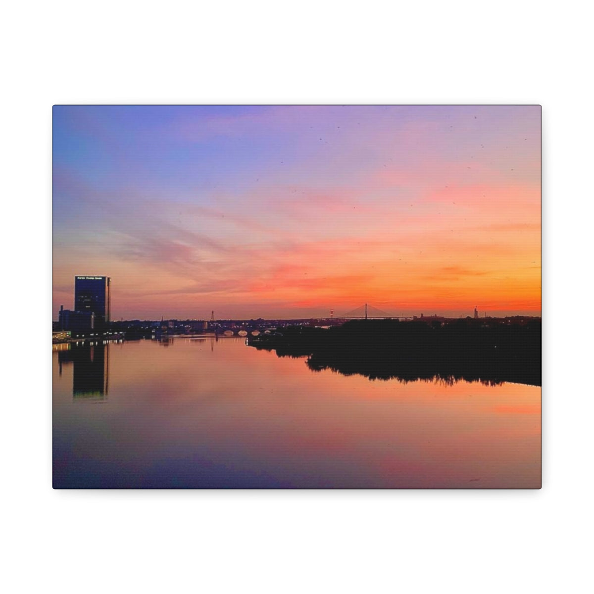 Glass City Sunset Canvas Gallery Wraps (9 Options)