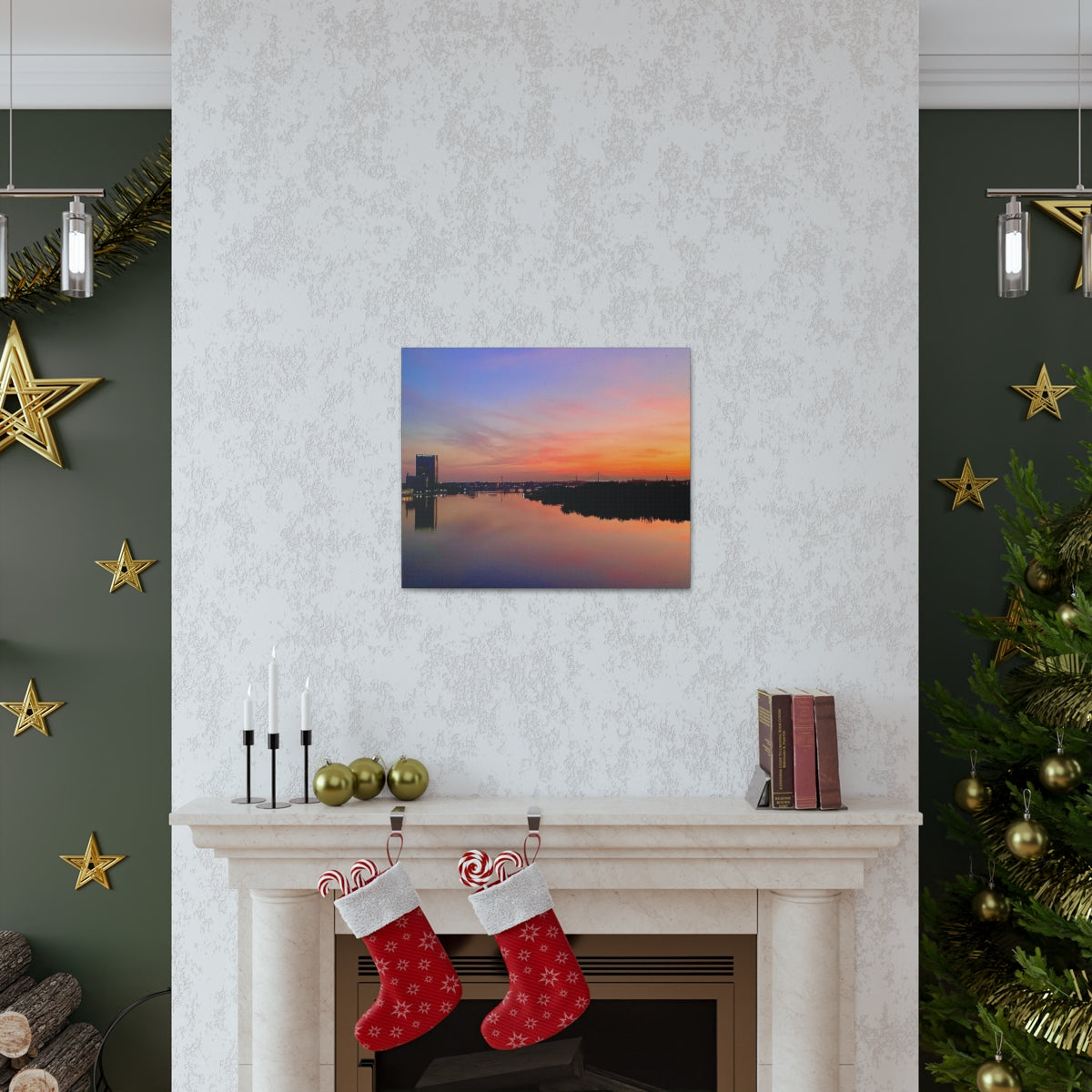 Glass City Sunset Canvas Gallery Wraps (9 Options)