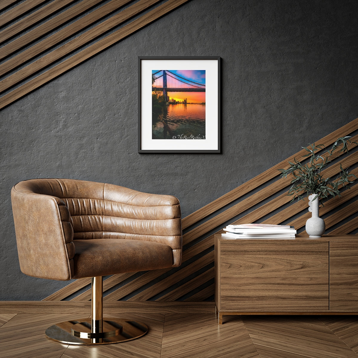 High Level Bridge Framed Posters, Matte
