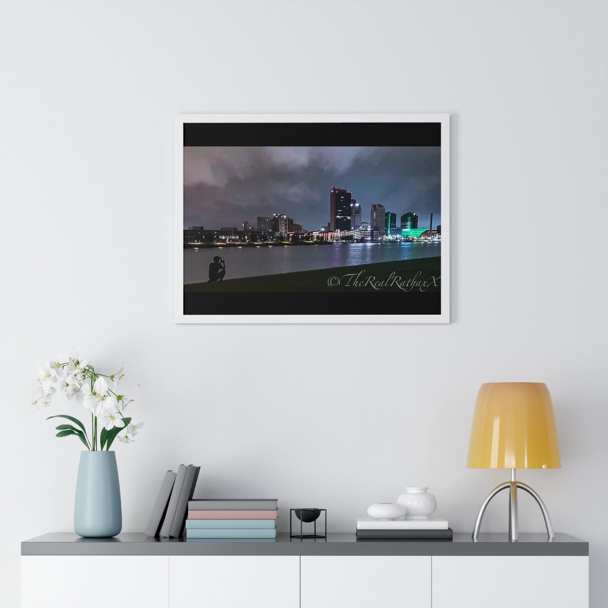 Glass City Framed Horizontal Poster