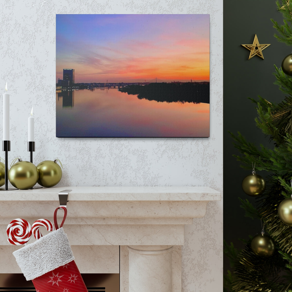Glass City Sunset Canvas Gallery Wraps (9 Options)