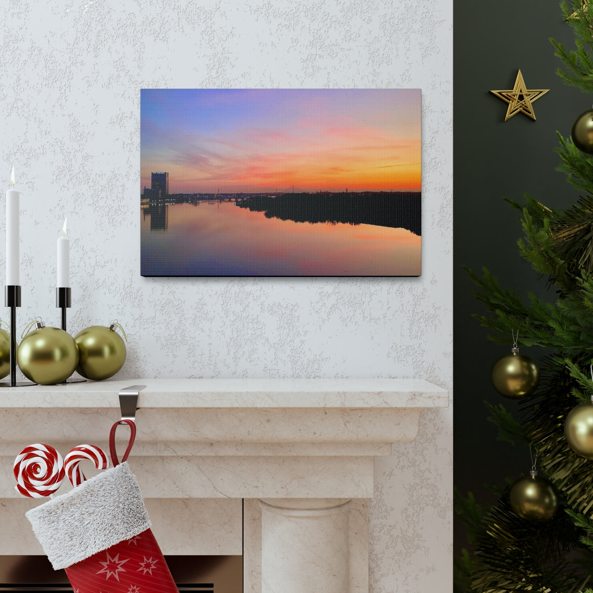 Glass City Sunset Canvas Gallery Wraps (9 Options)