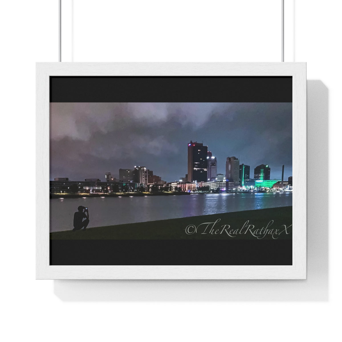 Glass City Framed Horizontal Poster