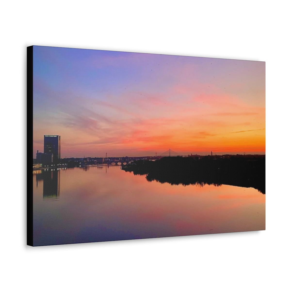 Glass City Sunset Canvas Gallery Wraps (9 Options)