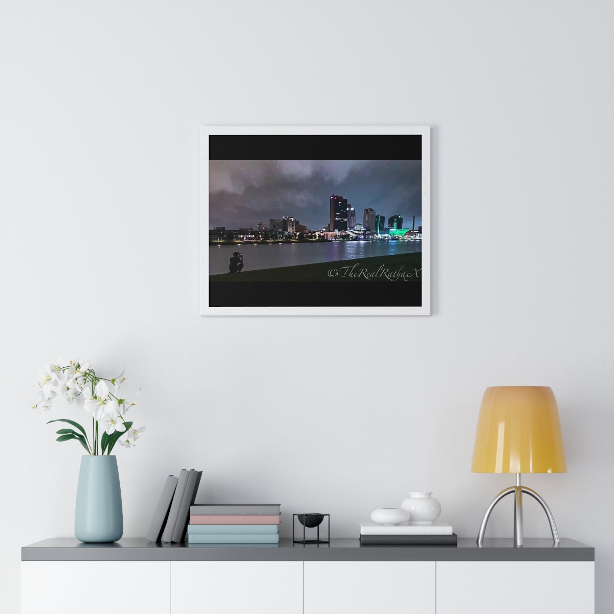 Glass City Framed Horizontal Poster