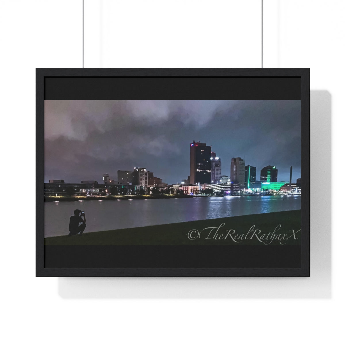 Glass City Framed Horizontal Poster