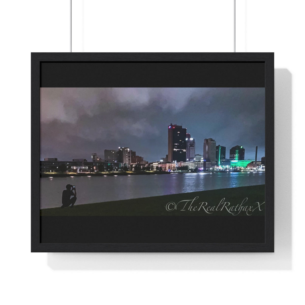 Glass City Framed Horizontal Poster