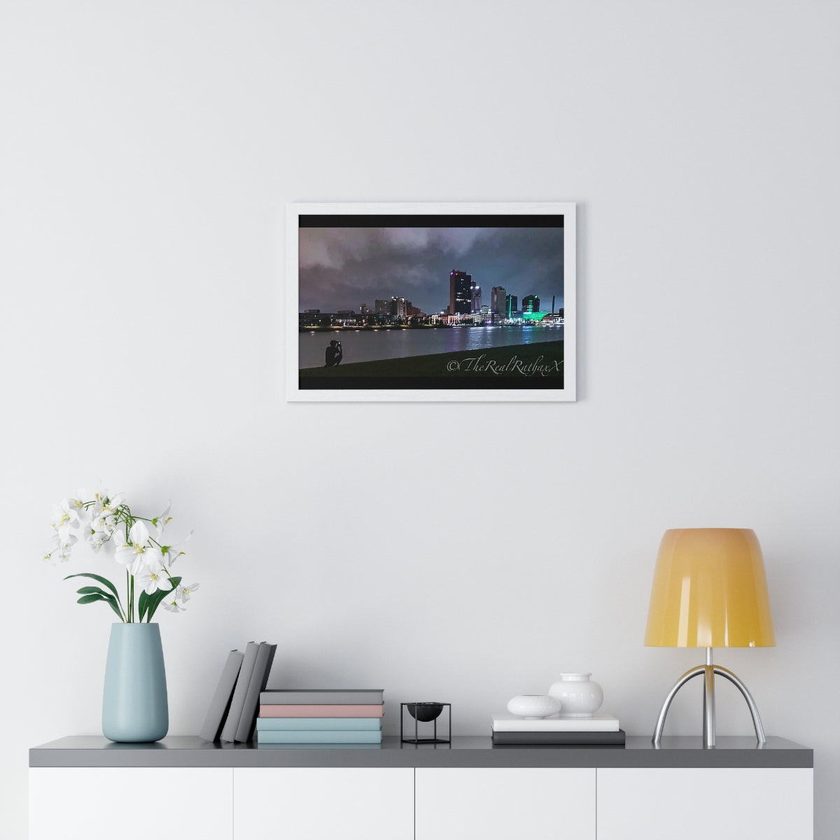 Glass City Framed Horizontal Poster