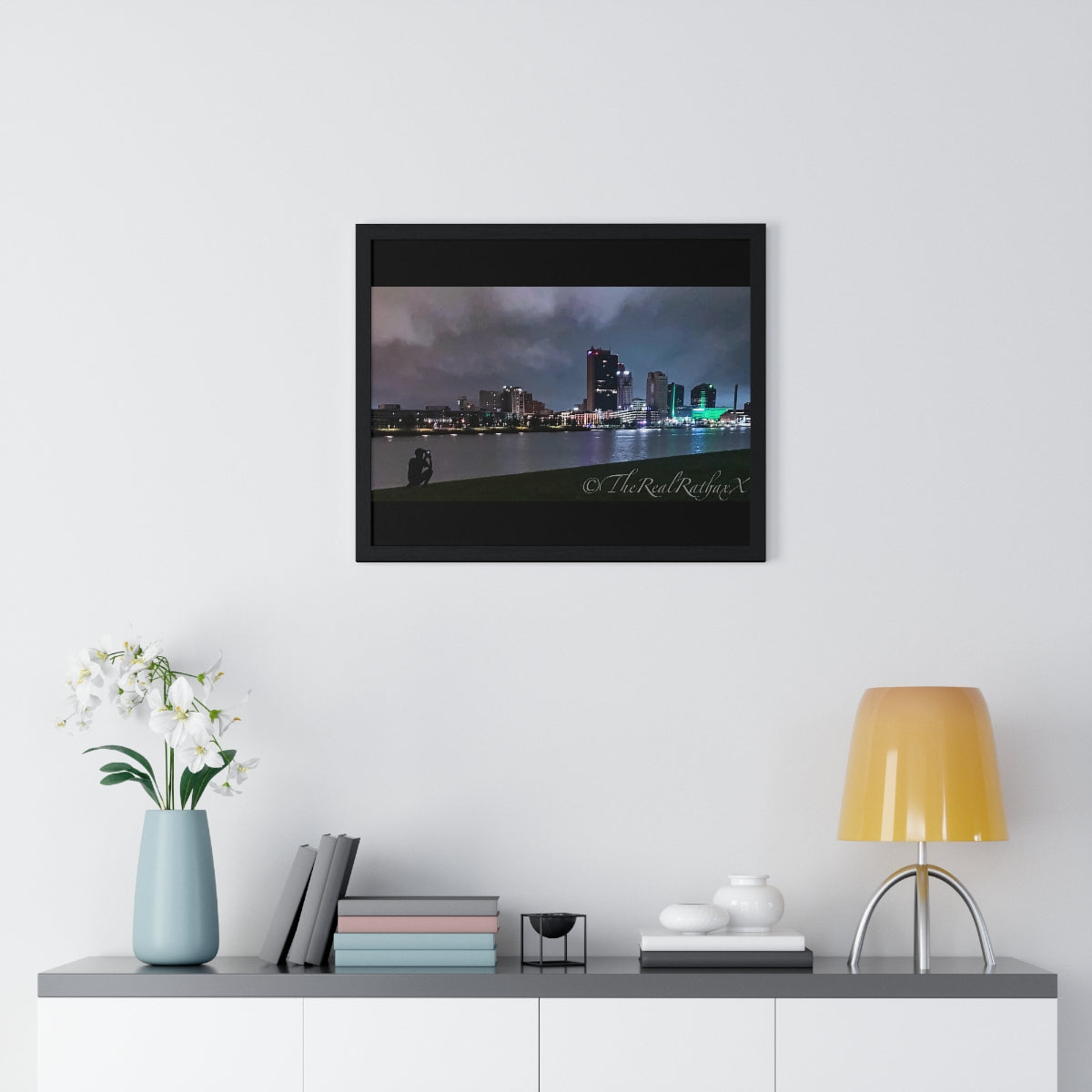Glass City Framed Horizontal Poster