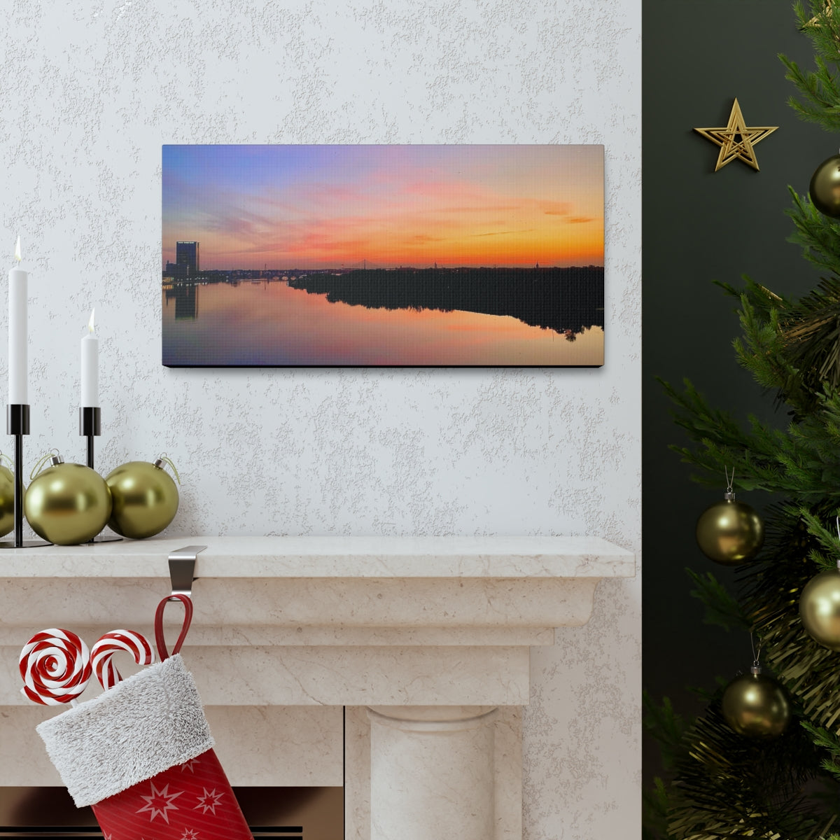 Glass City Sunset Canvas Gallery Wraps (9 Options)
