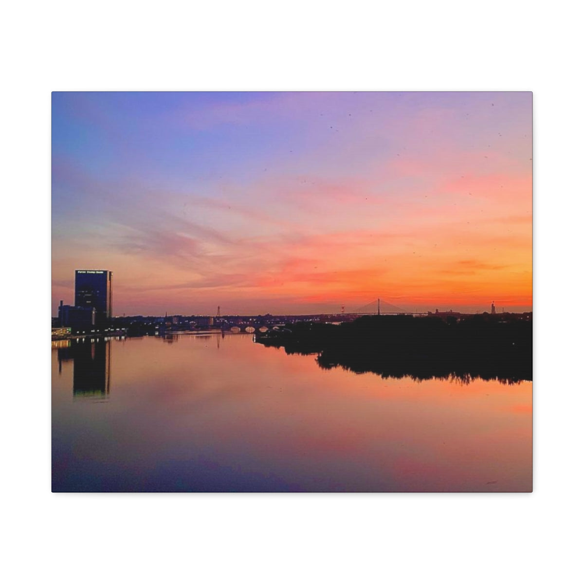 Glass City Sunset Canvas Gallery Wraps (9 Options)