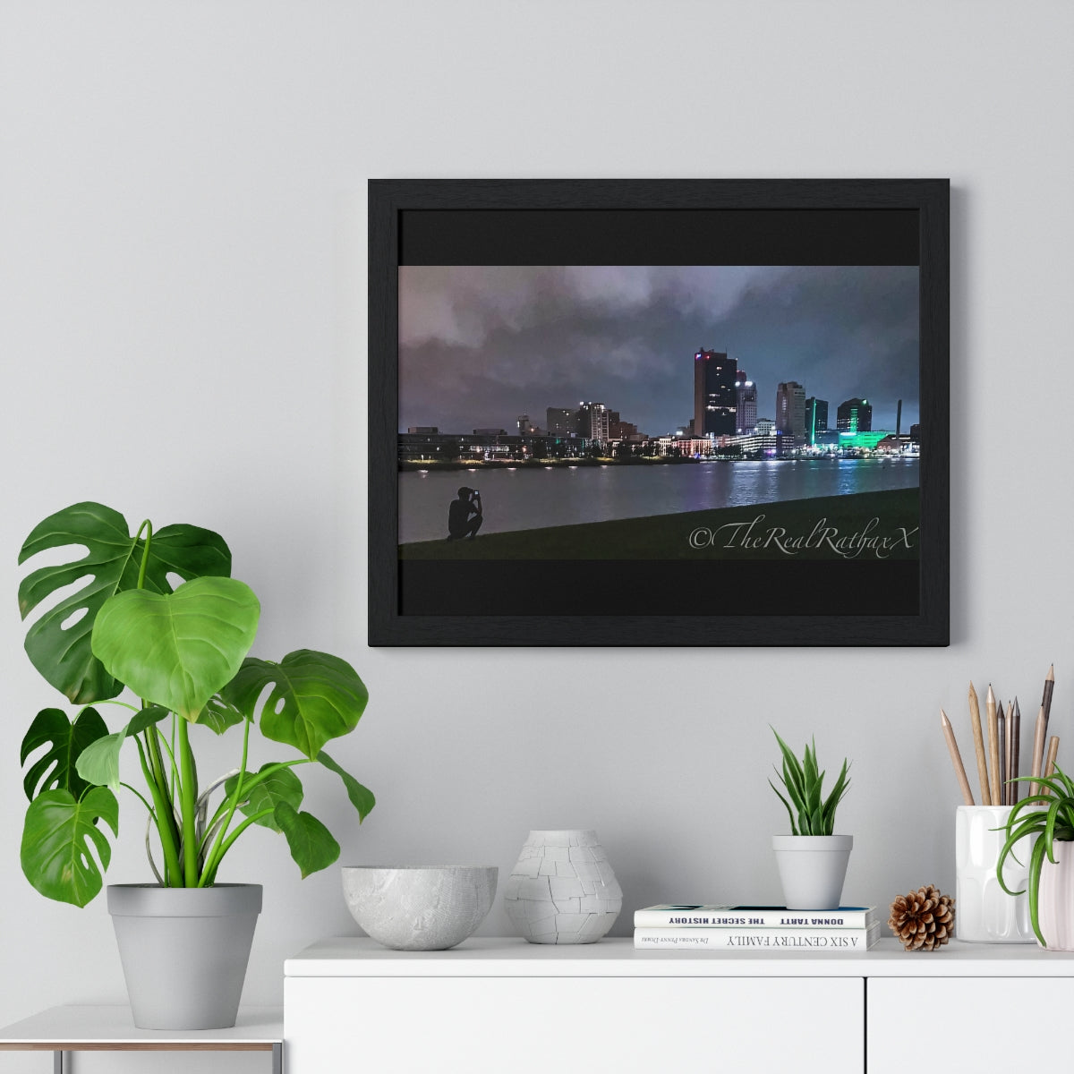 Glass City Framed Horizontal Poster