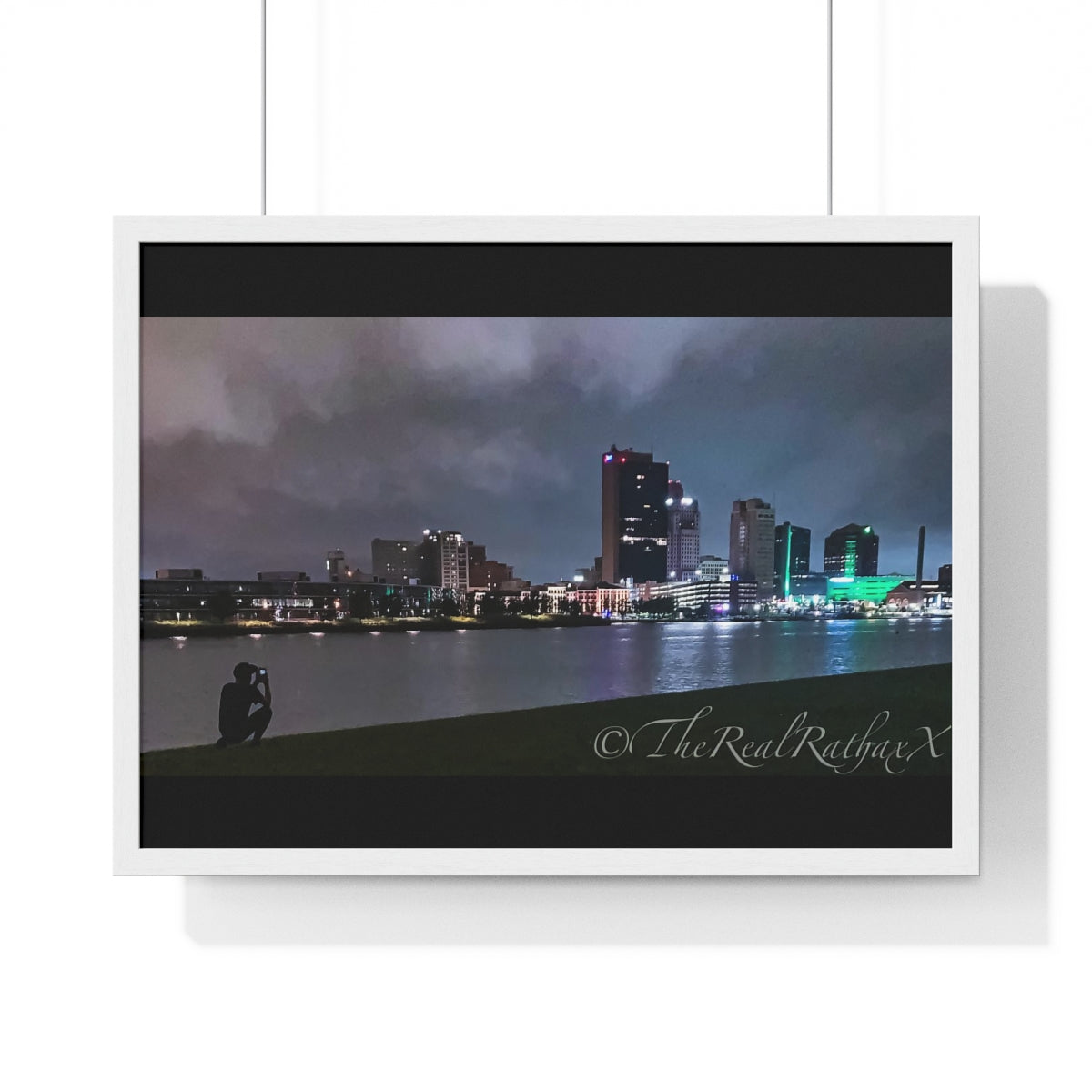Glass City Framed Horizontal Poster