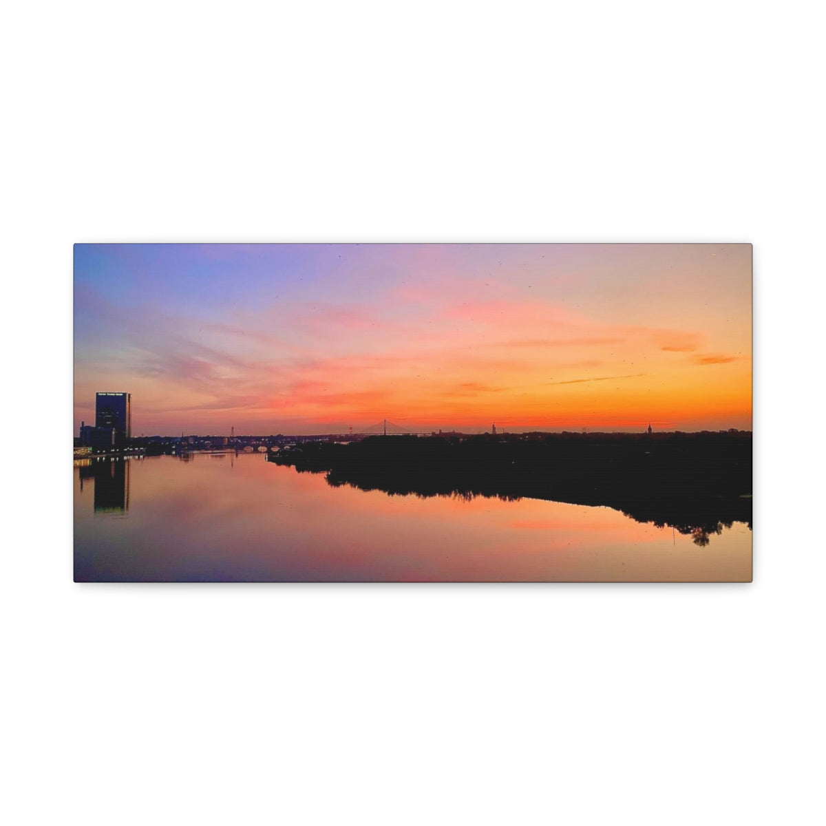 Glass City Sunset Canvas Gallery Wraps (9 Options)