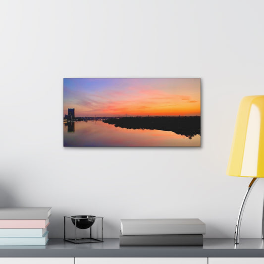 Glass City Sunset Canvas Gallery Wraps (9 Options)